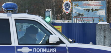 Einsatz in Rjasan: Russische Polizei am Flugplatz Djagilewo nach... Einsatz in Rjasan: Russische Polizei am Flugplatz Djagilewo nach...