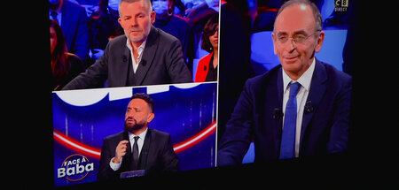 In Hanounas Sendung »TPMP« darf der Faschist Éric Zemmour (r.) r...