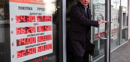 Wechselstube in Moskau am Dienstag Wechselstube in Moskau am Dienstag