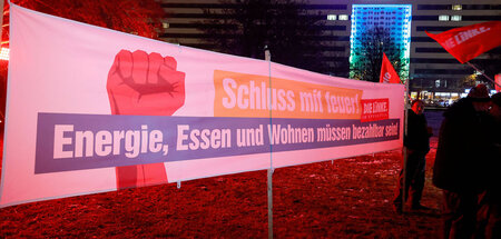 Linke-Kundgebung in Chemnitz (2. Dezember)