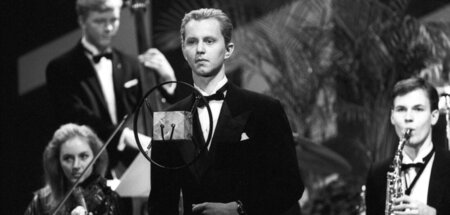 Max Raabe und das Berliner Palastorchester im September 1989