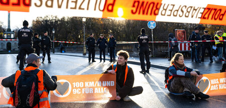 Straßenblockade in München (21.11.2022)