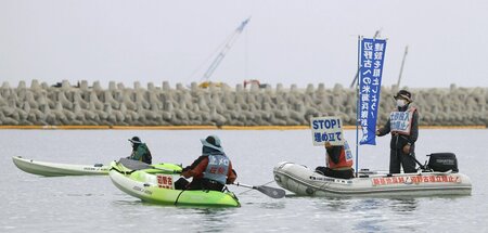 Protest gegen Verlegung von US-Stützpunkt in Okinawa am Mittwoch