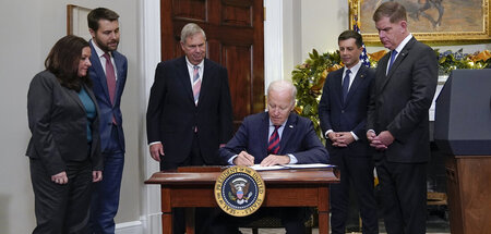 Mit Protektionismus gegen die Inflation: Joseph Biden schreibt G