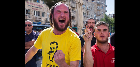 »Tötet alle Araber!« Nationalreligiöse Demonstranten in Jerusale...