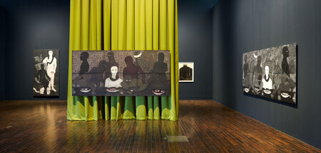 Belkis Ayón, Ya Estamos Aquí, Ausstellungsansicht, 2022, Ludwig-...