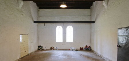 Der frühere Hinrichtungsraum auf dem Gelände der Gedenkstätte Pl...
