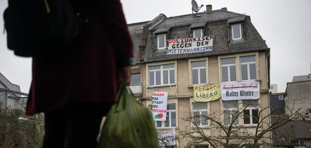Das Haus im Gallusviertel soll im Frühjahr abgerissen werden und...