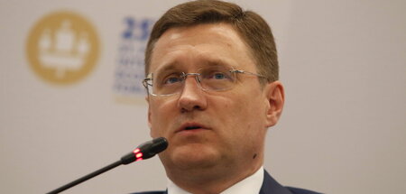 Russlands Energieminister Alexander Nowak (Sankt Petersburg, 16.
