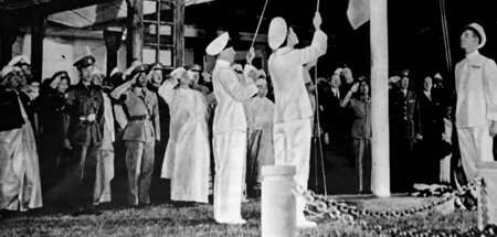 Neu beginnen. Die Flagge Burmas wird aufgezogen, 4.1.1948