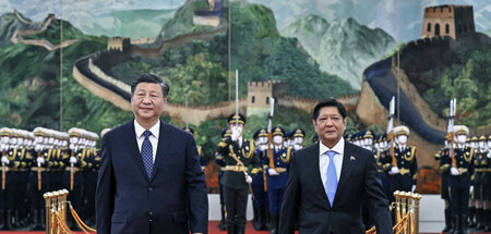 Differenzen vorerst beigelegt: Chinas Staatschef Xi mit seinem p...