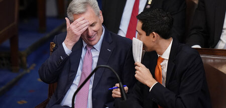 Wieder gescheitert: Der Republikaner Kevin McCarthy (l., Washing