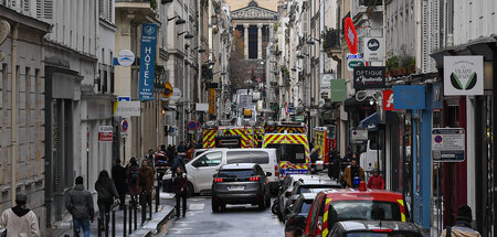 Die Rue d’Enghien nach den Angriffen auf kurdische Vereine und B...