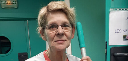 Patricia Lesage aus Frankreich arbeitet, seit sie denken kann, t...