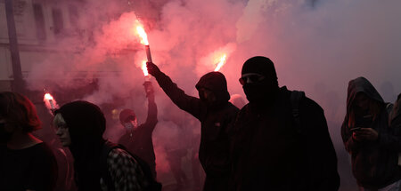 Proteste gegen Sozialkürzungen (Nantes, 18.10.2022)