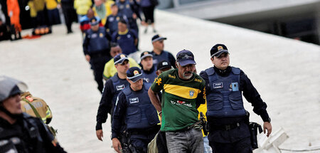 Festnahme in Brasília von Anhängern des Expräsidenten Jair Bolso...