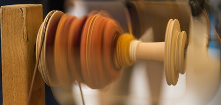 Steht für das Verschwinden der handwerklichen Hausarbeit: Die Sp...