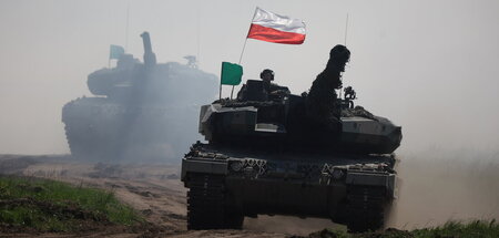 Sollen das Kriegsglück zugunsten Kiews wenden: Panzer vom Typ »L...