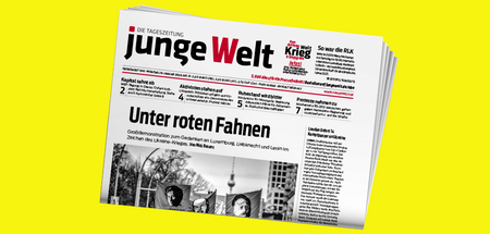 junge Welt-Ausgabe vom Montag: Einzige Zeitung mit Demo auf der ...