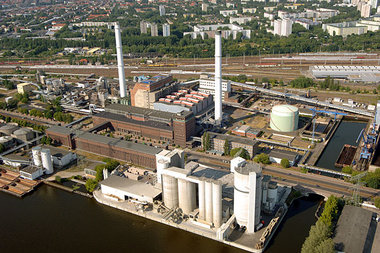 An Stelle des alten Heizkraftwerkes Klingenberg im Berliner Bezi...