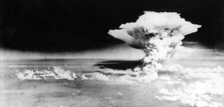 Die USA warfen im August 1945 Atombomben über den japanischen St...
