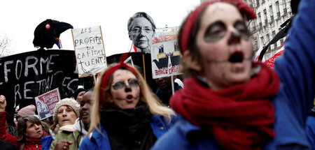 Am 19. Januar demonstrierten laut Gewerkschaften allein in Paris...
