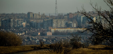 An der Frontlinie: Die Stadt Bachmut im Donbass ist gegenwärtig ...