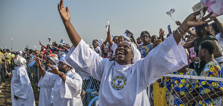 Massenveranstaltung: Eine Million Katholiken feiert in Kinshasa ...