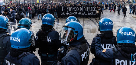 Proteste gegen »41-bis« in Turin am 14. Januar