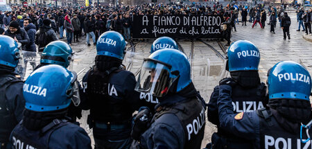 Proteste gegen »41-bis« in Turin am 14. Januar Proteste gegen »41-bis« in Turin am 14. Januar