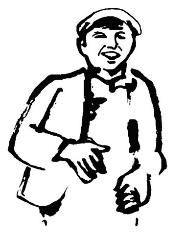 »Lachender Arbeiter«, Blatt 47 der »Moskauer Mappe« (um 1931) »Lachender Arbeiter«, Blatt 47 der »Moskauer Mappe« (um 1931)
