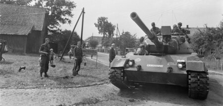 Bundeswehr im Manöver mit »Leopard 1«-Kampfpanzer im Jahr 1968
