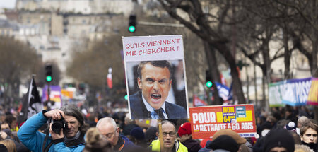 Demonstration gegen die geplante »Rentenreform« am 31. Januar in...