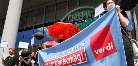 Bereits 2020 wehrten sich Galeria-Beschäftigte verzweifelt gegen...