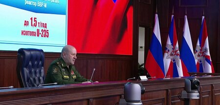 Der Chef der russischen Verteidigung gegen atomare, chemische un...