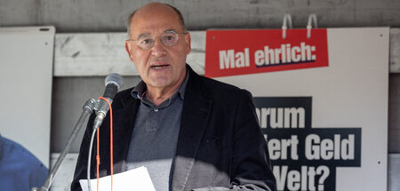 Gregor Gysi bei einer Wahlkampfveranstaltung in Osnabrück (6.10.