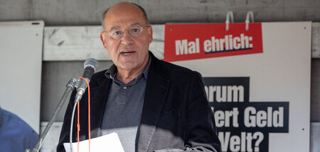 Gregor Gysi bei einer Wahlkampfveranstaltung in Osnabrück (6.10....