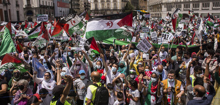 Für die Freiheit der Westsahara: Protestmarsch in Madrid (19.6.2... Für die Freiheit der Westsahara: Protestmarsch in Madrid (19.6.2...