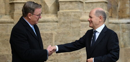 Könnte morgen als Außenminister anfangen: Bodo Ramelow (l.) mit ...