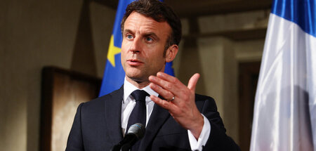 Frankreichs Präsident Emmanuel Macron bei der Münchner »Sicherhe...