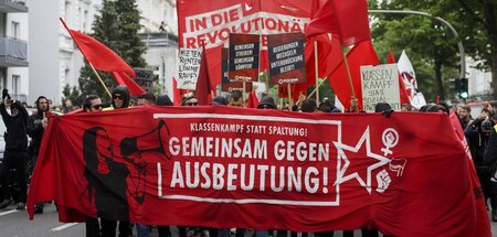 Protest linker Gruppen am 1. Mai 2019 in Hamburg Protest linker Gruppen am 1. Mai 2019 in Hamburg