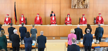 Urteilsverkündung am Mittwoch durch den Zweiten Senat in Karlsru...