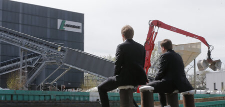 Seit Juli 2015 Teil des Zementgiganten: Fabrik der Firma Lafarge...