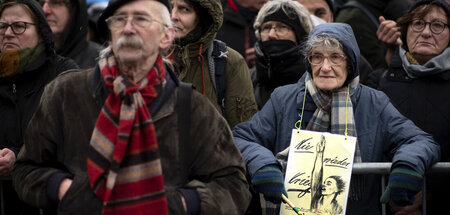 Demonstranten am Sonnabend in Berlin