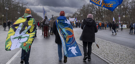 Demonstranten am Sonnabend in Berlin