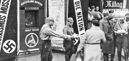 SA-Wahlkampf vor einem Berliner Parteilokal (5.3.1933)