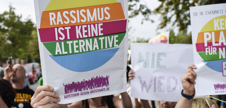 Demonstration in Werder (Brandenburg)