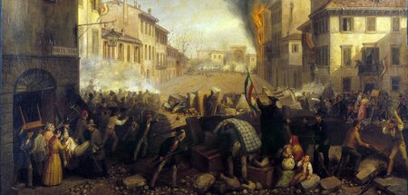 Hier nahm die italienische Revolution von 1848 ihren Ausgang. Ba...