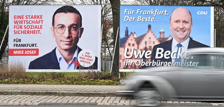 Gehen nun in die Stichwahl: Josef und Becker (Frankfurt am Main,...