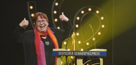 Walfriede Schmitt bei der Verleihung des Deutschen Schauspielpre...